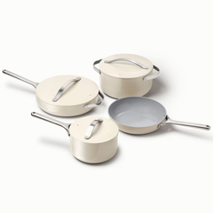 Caraway Cookware Set & Cabinet Organizer