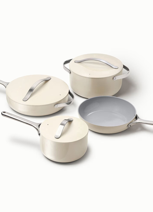 Caraway Cookware Set & Cabinet Organizer