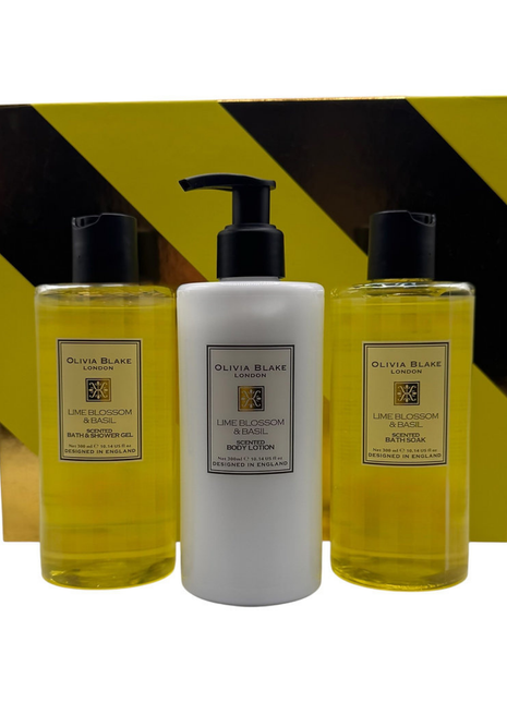 Olivia Blake Lime Blossom & Basil Ultimate Bathing Collection