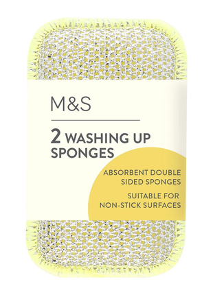 M & S 2 Washing Up Sponges