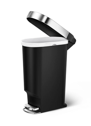 Simple Human Slim Pedal Bin With Liner Rim 40L