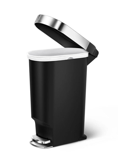 Simple Human Slim Pedal Bin With Liner Rim 40L
