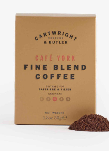 Cartwright & Butler Café York Fine Blend Coffee in Carton 50g