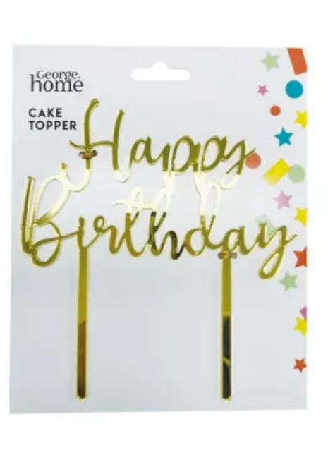 George Home Cake Topper (Happy Birthday)