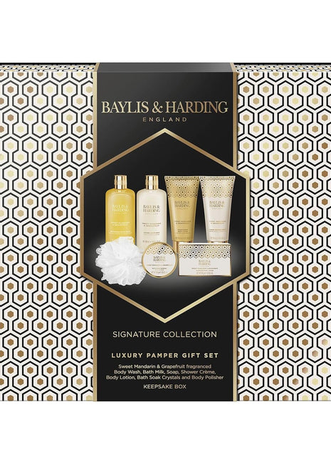 Baylis & Harding Luxury Pamper Gift Set Keepsake Box - Sweet Mandarin