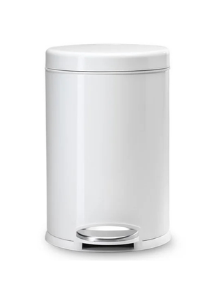 Simple Human-4.5L White blanco round step can