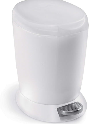 Simple Human Round Pedal Bin 6L White