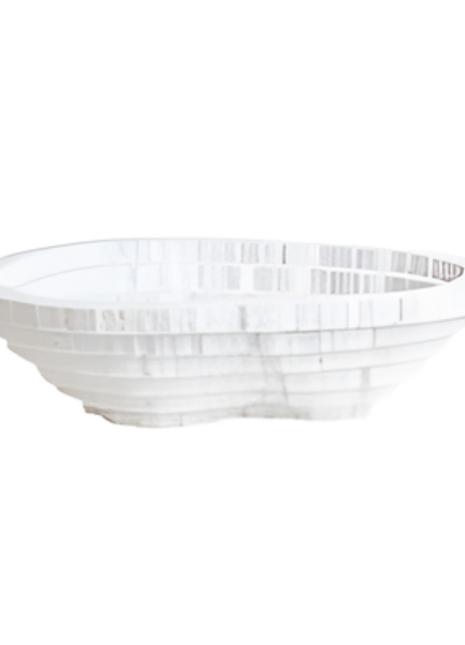 White Line Décor Bowl