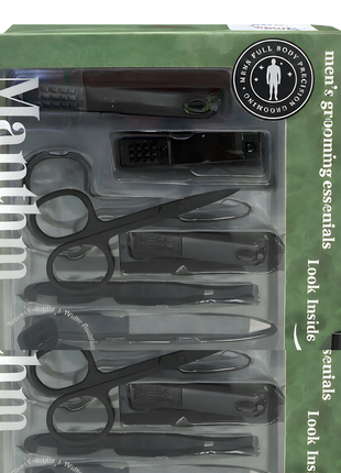 Manthm 8pcs Grooming Tool With Heavy Duty Travel Case