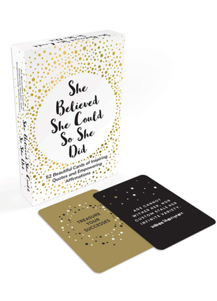 Inspirational Books- She Believed she could So She Did 52 Cards