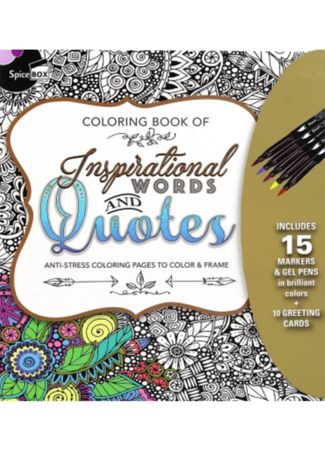 Inspirational Books- Coloring Book of Inspirational Words & Quotes