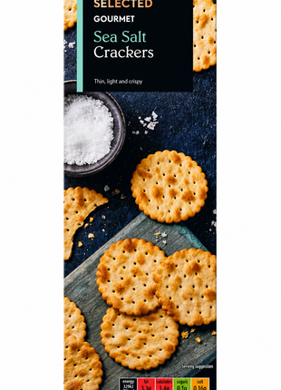 Specially Selected Gourmet Sea Salt Crackers- 185g