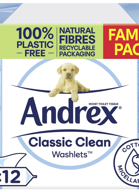 Andrex Classic Washlets-36ct by 4 by3