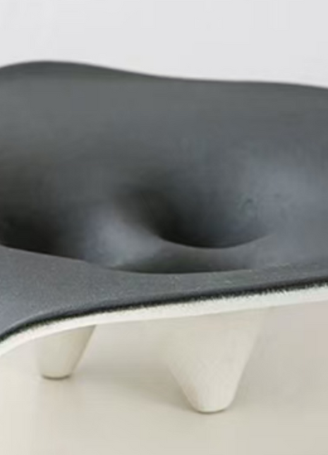 White and Black Sea Ceramic Tray