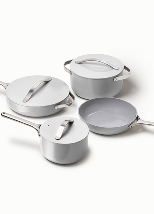 Caraway Cookware Set & Cabinet Organizer