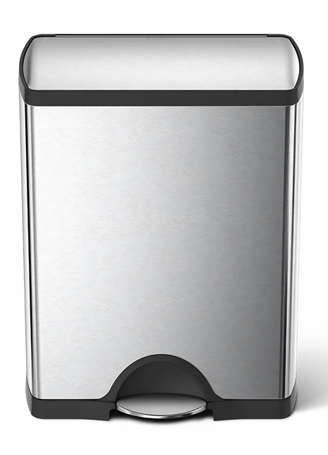 Simple Human Stainless Steel Rectangular Step Can-50L