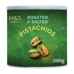 M & S pistachios roasted and salted 300g