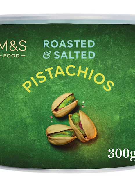 M & S pistachios roasted and salted 300g