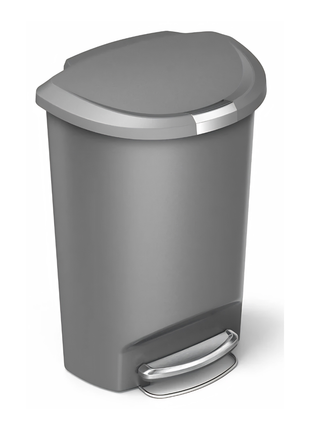 Simple Human Semi-Round Plastic Step Pedal Bin-50L