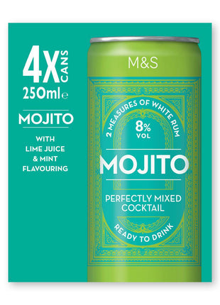 M & S Mojito-4 Cans x 250ml
