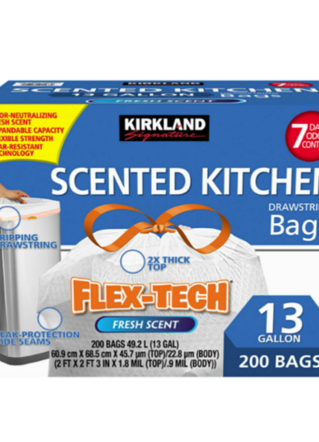 Kirkland Scented Kitchen bags 200 bags 49.2L