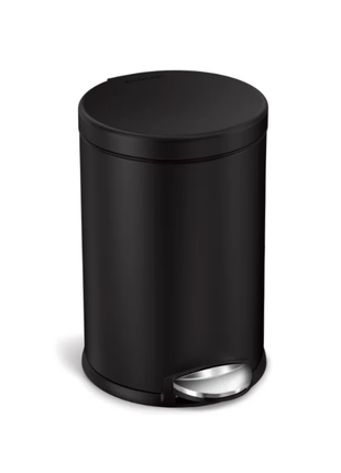 Simple Human-4.5L black matte pedal bin