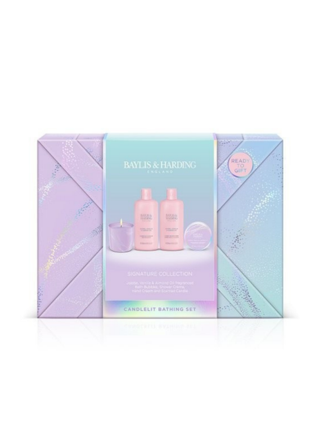Baylis & Harding Signature Collection Candlelit Bathing Set-Jojoba and Vanilla