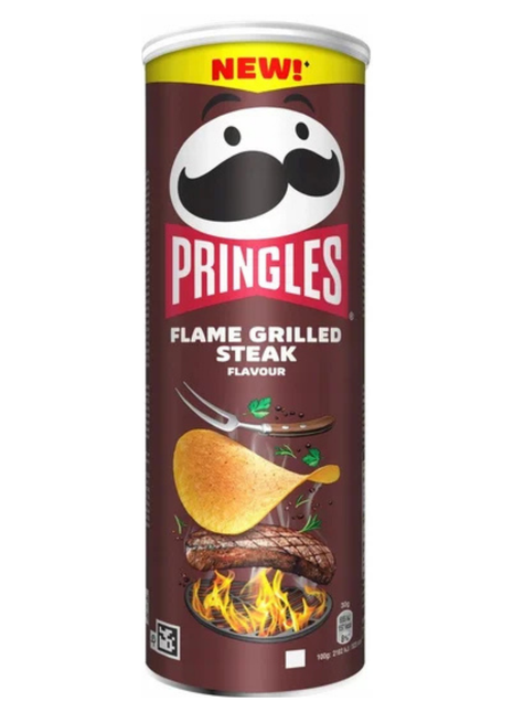 Pringles Flame Grilled Steak Flavour 165g