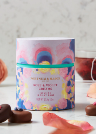 Fortnum & Mason Rose & Violet Creams Infusion 15 Silky Bags 37.5g