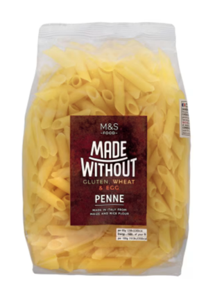 M & S Penne Pasta (Gluten,Wheat & Egg Free) — 500g
