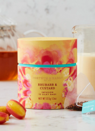 Fortnum & Mason Rhubarb & Custard Infusion 15 Silky Bags 37.5g