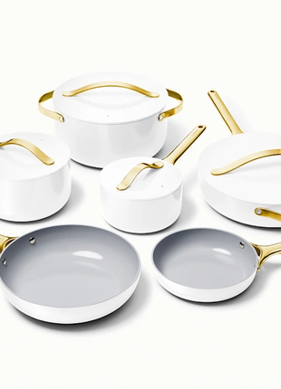 Caraway Cookware Set & Cabinet Organizer