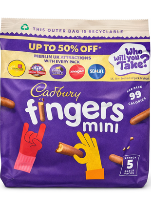 Cadbury Fingers Mini 96.5g