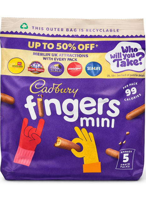 Cadbury Fingers Mini 96.5g