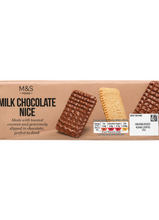 M & S Milk Chocolate Nice 250g