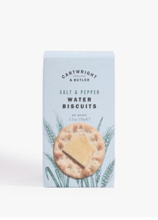 Cartwright & Butler Water biscuits with sea salt and black pepper 150g
