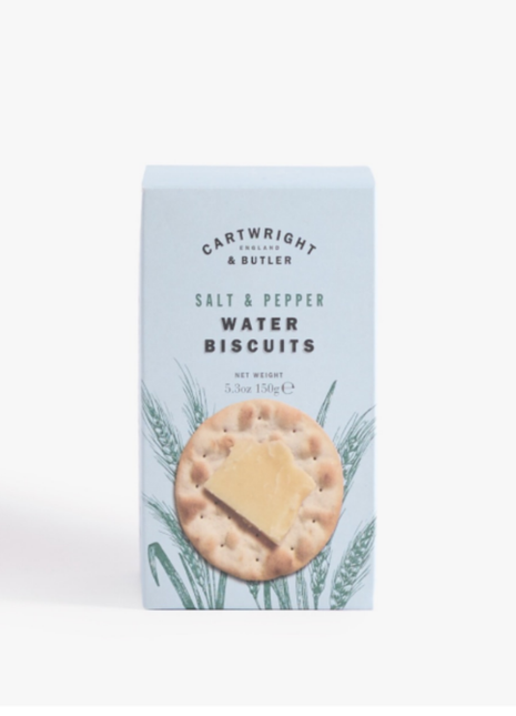 Cartwright & Butler Water biscuits with sea salt and black pepper 150g