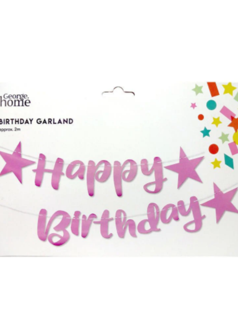 George Home Birthday Garland Pack