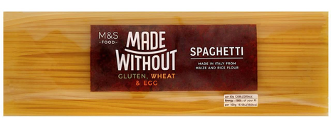 M & S Spag (Made Without Gluten, Wheat And Egg) — 500g