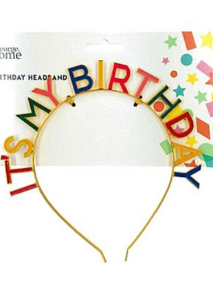 George Home It'S My Birthday Headband