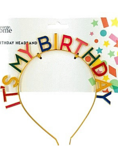 George Home It'S My Birthday Headband