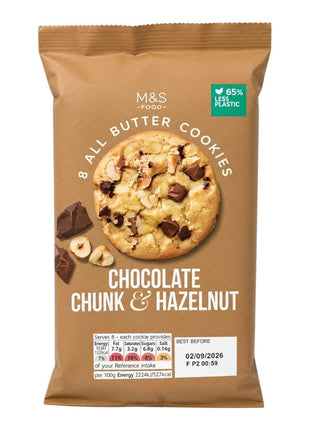 M & S chocolate chunk and hazelnut 200g