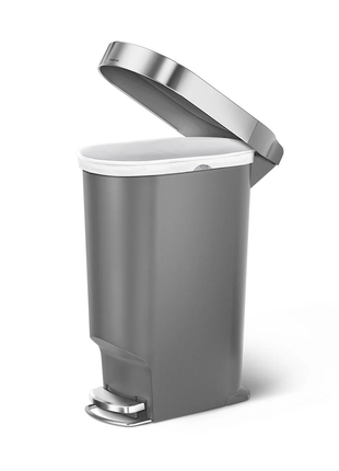 Simple Human Slim Pedal Bin With Liner Rim 40L