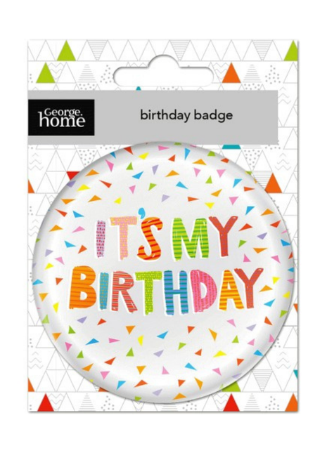 George Home Birthday Badge (It'S My Birthday)