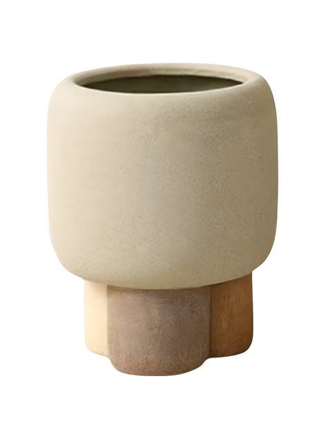 Small Nordic Ceramic Vase -Beige