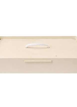 Pet Wooden Box with Lid (15.9 X 10.2 X 5 Inches)-Canoe Shaped