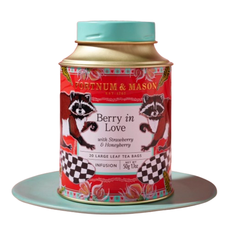 Fortnum & Mason Berry In love 20 Silky Tea Bag Tin 50g