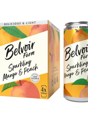 Belvoir Farm Mango & Peach Drink-4 by 330ml