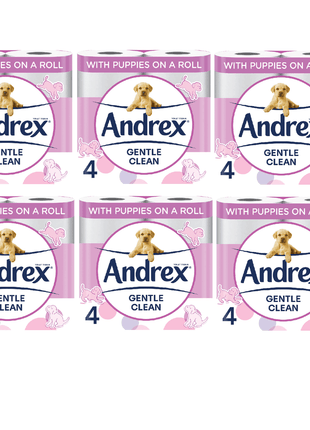 Andrex Gentle Clean Tissue-4 rolls by 6