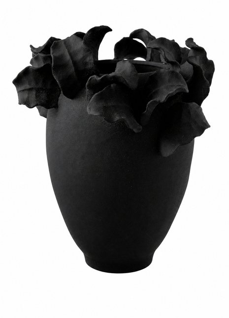 Gorg Tall Black 3D Vase
